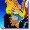 Sailor Moon about to kiss a dead Darian